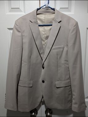 Mens New Unbranded Light Beige Men's Dress Jacket & Vest Medium See Measurements